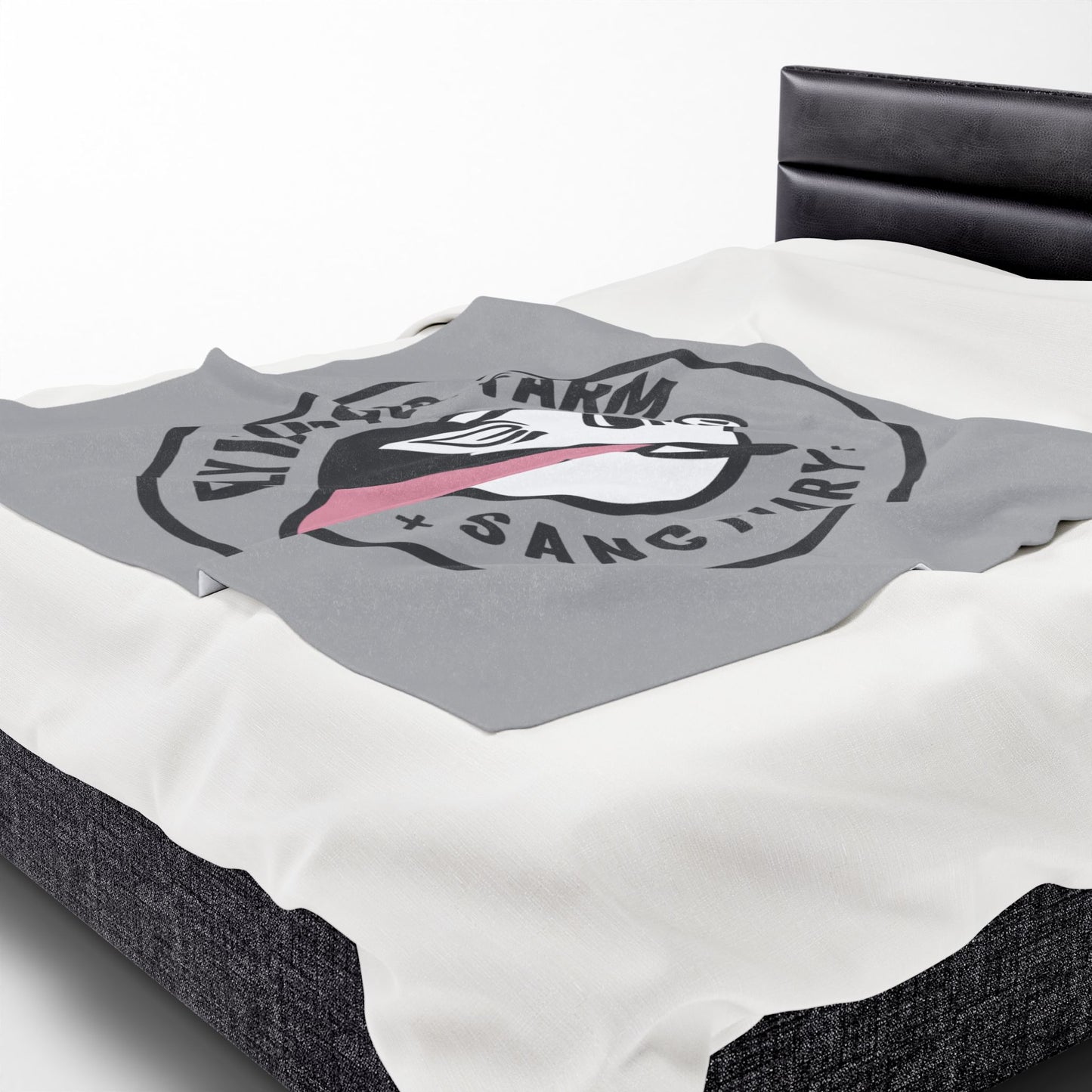 Flying Pig Farm Sanctuary Plush Blanket