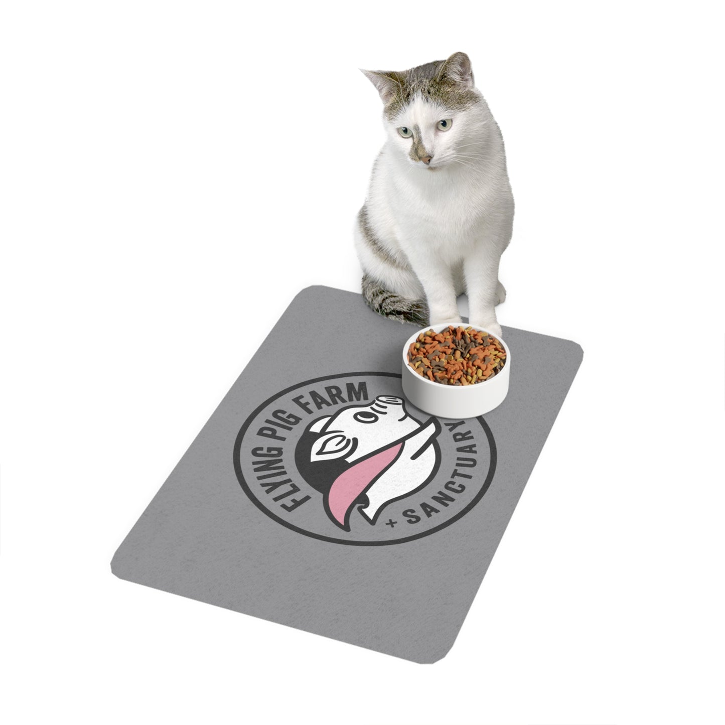 Flying Pig Farm Sanctuary Pet Food Mat