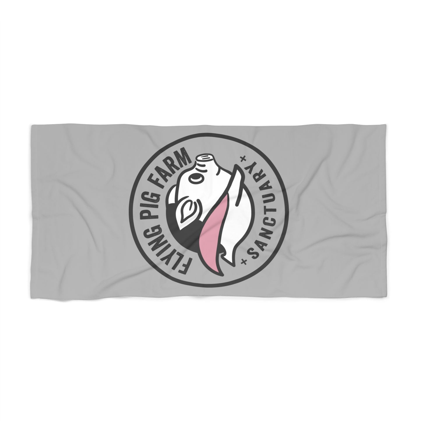 Flying Pig Farm Sanctuary Beach Towel