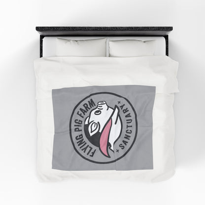 Flying Pig Farm Sanctuary Plush Blanket