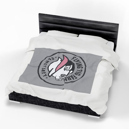 Flying Pig Farm Sanctuary Plush Blanket
